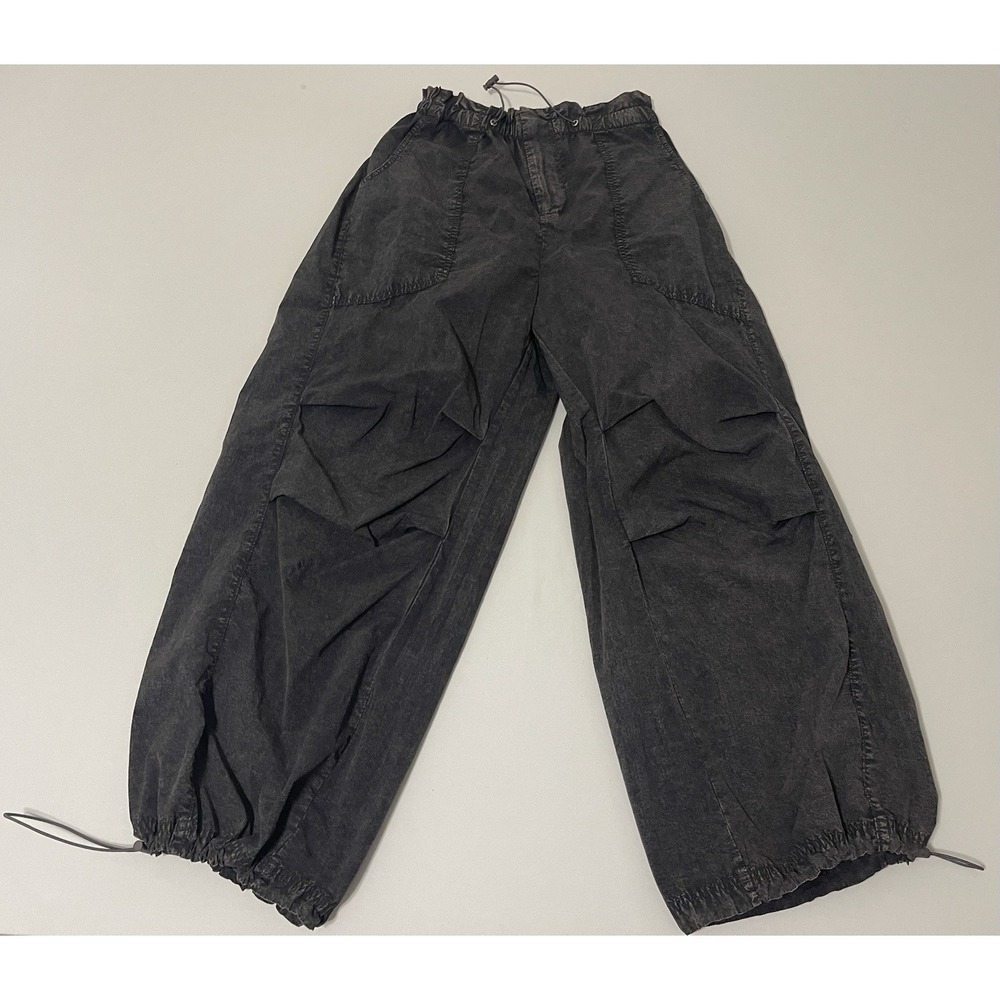 Urban Outfitters Size S Sloan Nylon Parachute Pants‎ Elastic Waist Cuffs